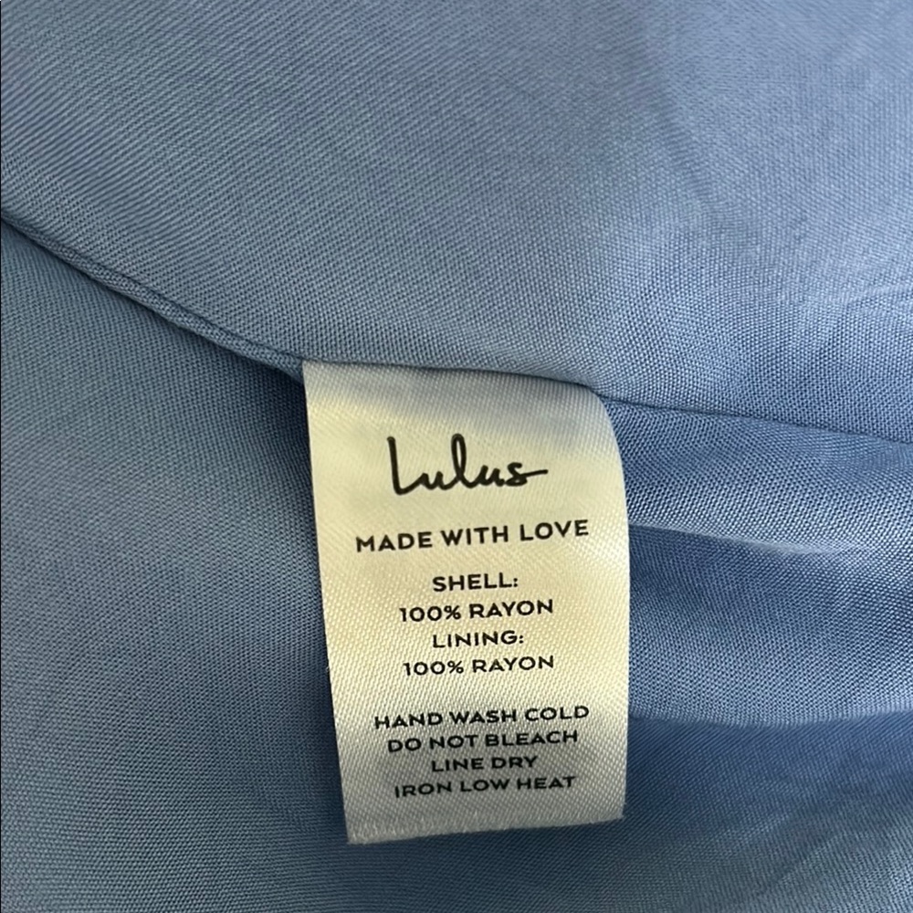 Lulu's Downright Darling Light Blue Ruffled Halter Mini Dress - XS - Picture 8 of 12